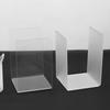 2 Pcs L-Shaped Transparent Book Ends Fall-resistant Acrylic Book Ends Clear Acrylic Bookends for Shelves Organizer