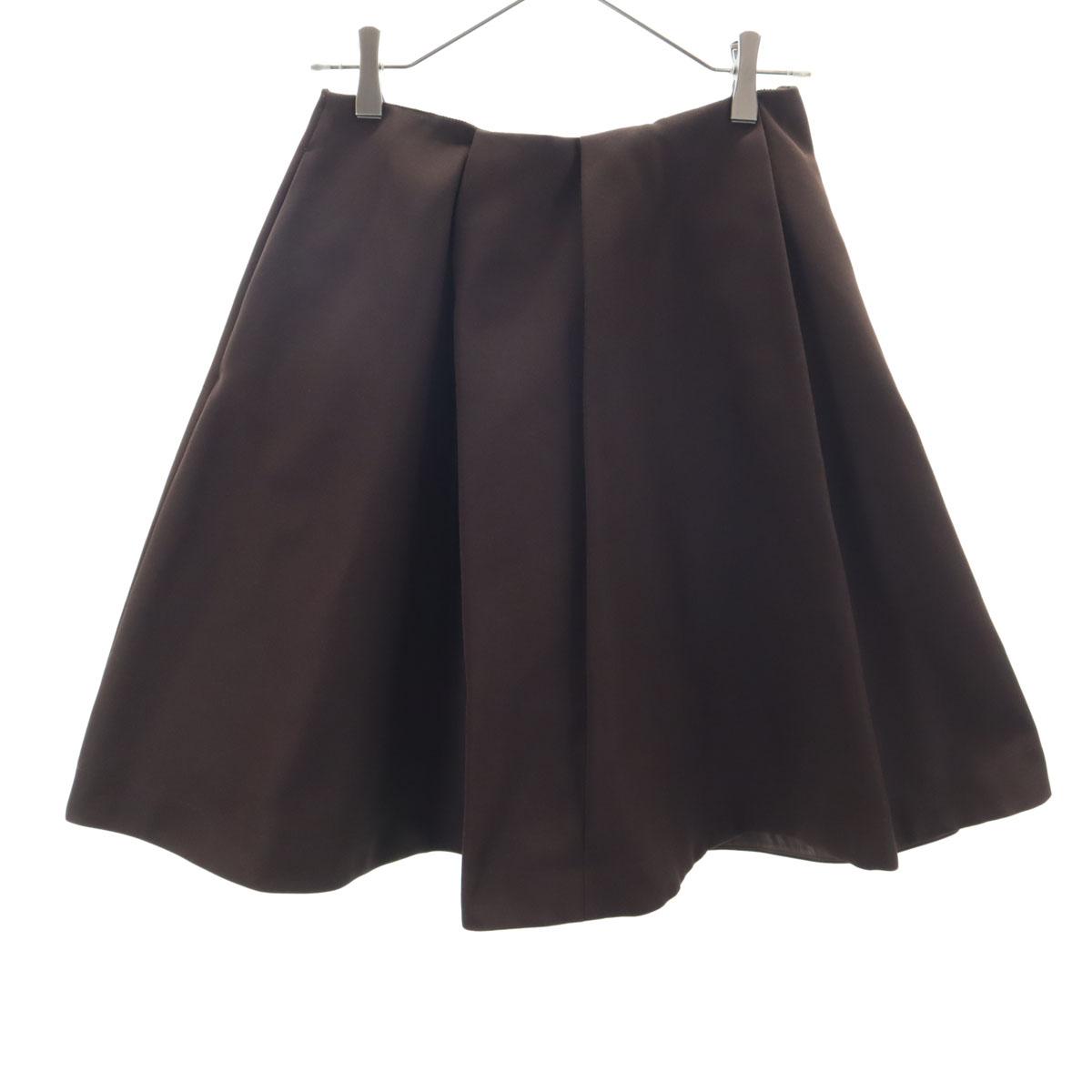 

JIL SANDER NAVY made in Italy Midi length Pleated skirt 34 Brown Flare Women Used