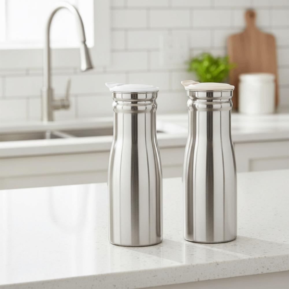 Leakproof Cold Water Jug Large Capacity Fruit Juice Pot Simple Stainless Steel Cold Kettle Hotel