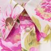 Womens Loose Fit Floral Print Long Sleeve Shirt With Turn-Down Collar Soft Satin Feel Casual Chic Top
