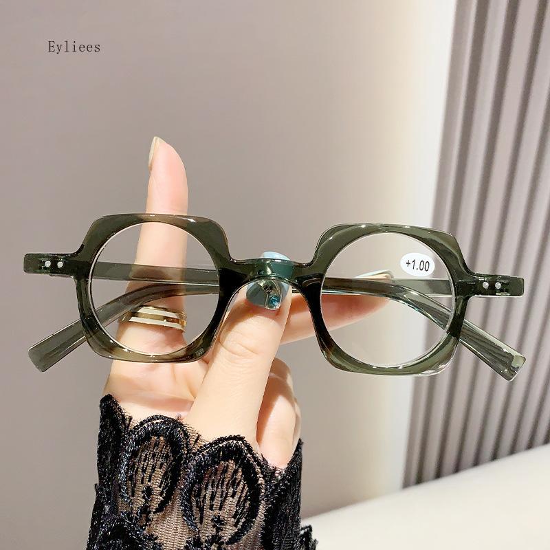 

Eyeglasses Presbyopic Glasses Round frame Retro Anti Blue Light Eyewear Reading Glasses Women Men Reader Farsightedness gafas 0