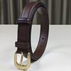 Elt Ew Women's Gold Buckle Belt Igh-end and Thin Fashion Versatile Leather Belt with Trousers