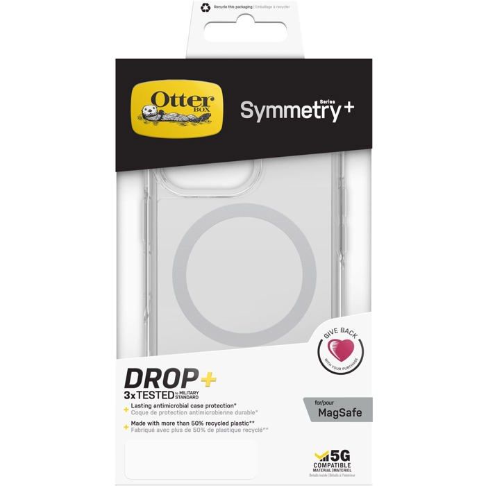 Protective Case - Otterbox - Symmetry Series+ - Iphone 13 Pro - Transparent - Magsafe Compatible