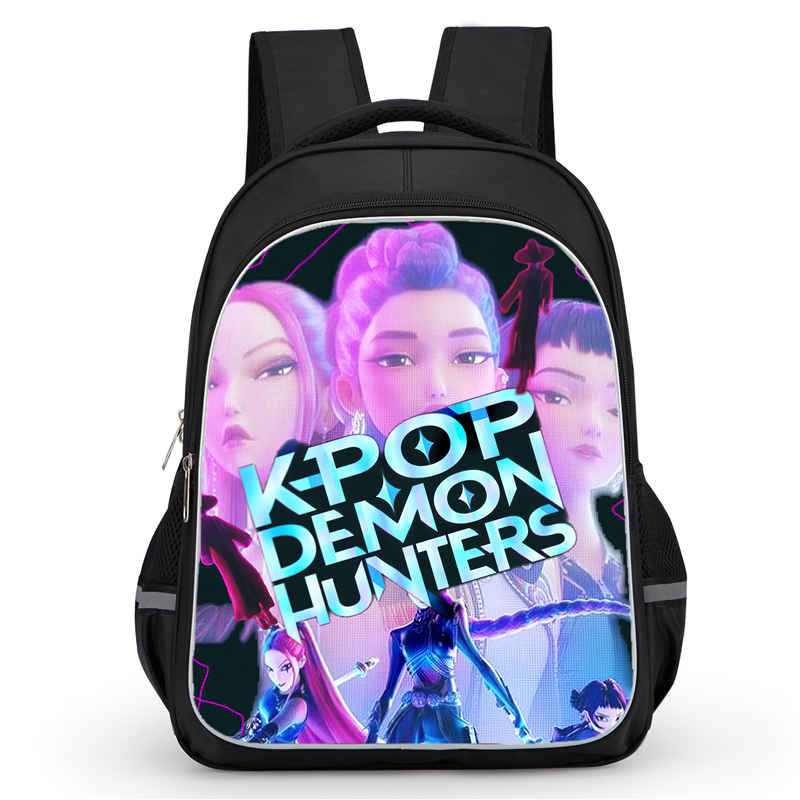 Cartoon School Bags For Boys Girl,16In School Backpack With Double Zipper Pocket,K-Ppop Kids Bags For Pupil Students, Best Gift