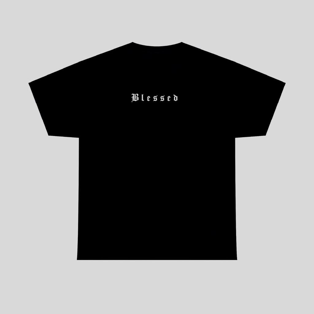 Street Wear Blessed T shirt Custom Made Screen Printed Apparel Heavy XL