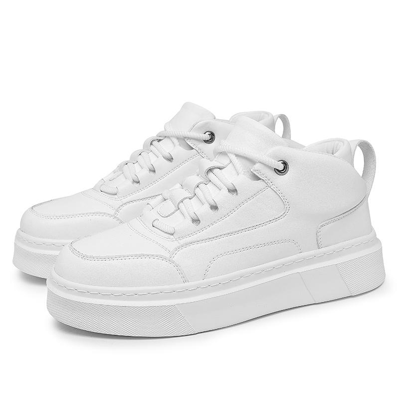 

Модные белые мужские туфли на толстой подошве в модном минималистичном стиле для отдыха на природе, модные вечерние туфли для повседневной носки и молодежи 44 белый