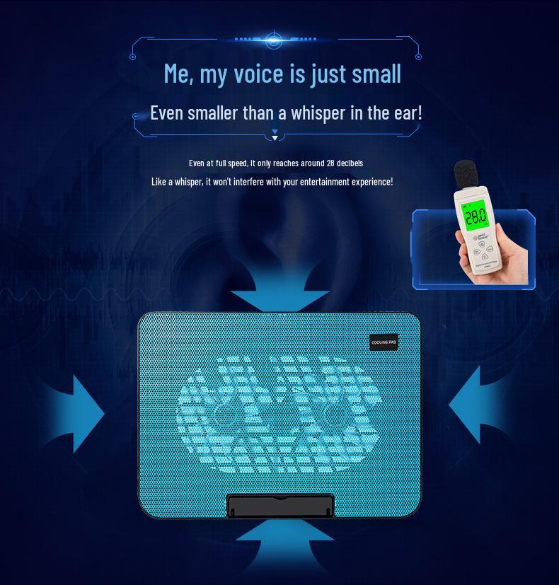 N99 Laptop Cooler 14"-15.6" Stand with Dual Fans