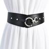 Korean version of fashion wide waist seal women, new versatile women's elastic belt elastic, European and American diagonal wide belt women