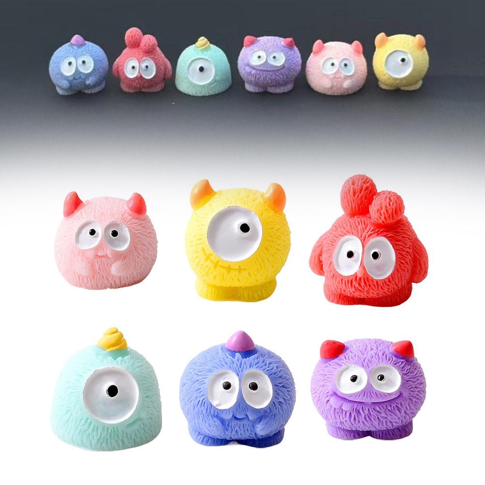 Cartoon Micro Landschap Schattig Klein Monster Dier Pop DIY Bureau Auto Sieraden Blind Bag Hangende Accessoires