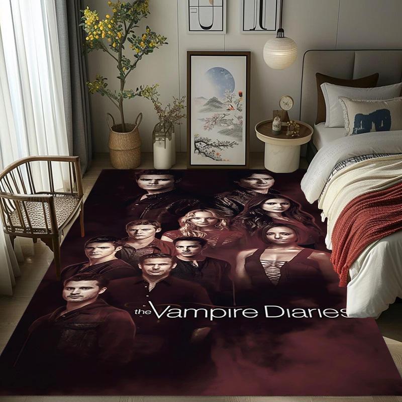 Blood Desire: Vampire Diaries carpet Suitable for all seasons floor mats Room Bathroom mat Art