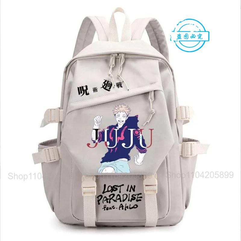 Jujutsu Kaisen Backpack Anime Mochila Boys Girls Schoolbag Laptop Bags Gojo Satoru Cartoon Fashion Outdoor Travel Bookbag Gift