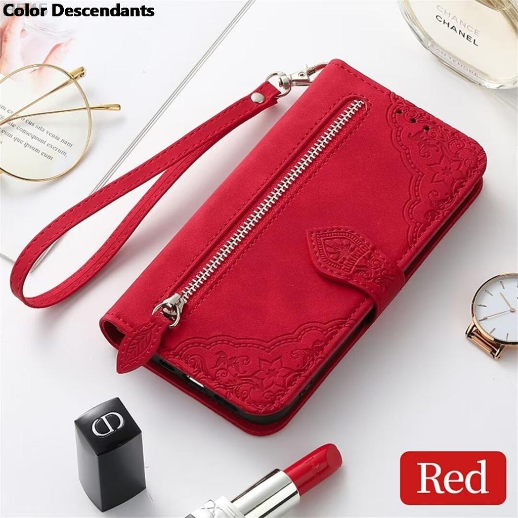 Zipper Leather Wallet Funda for Oukitel C35 2023 Flip Case Multi Card Slot Book Shell Armor Phone for C36 C33 C32 C31 32 33 36