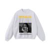 Oversized Vintage Washed Cotton Hoodie With Distressed Print Unisex Streetwear Long Sleeve