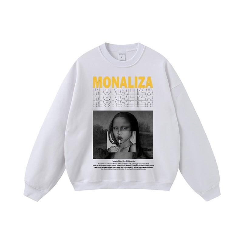 Oversized Vintage Washed Cotton Hoodie With Distressed Print Unisex Streetwear Long Sleeve