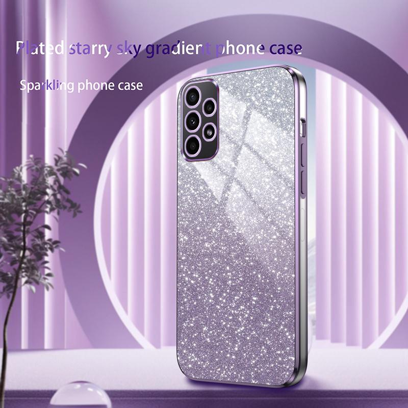 For Samsung Galaxy A53 5G Luxury Electroplated Glitter Case For Samsung A53 5G Soft TPU Bumper Transparent Phone Back Cover