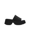 Fashion Fashion Platform Black Sandals Women Square Toe Chic Outdoors Slip On Slippers 2025 New Summer Street Goth Slides Beach Shoes