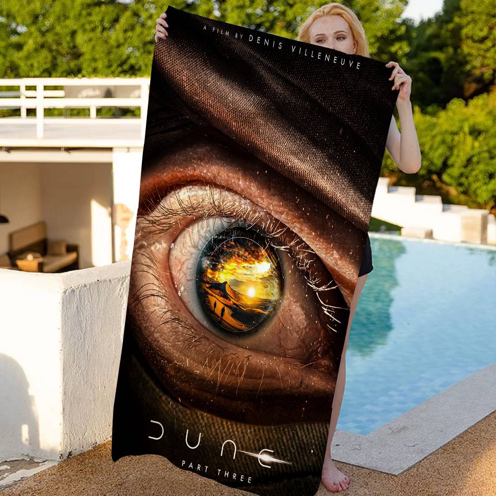 Sci-fi Movie Dune Part Microfiber Printed Beach Towel Mountain Climbing Yoga Beach Swimming Running Absorbent Soft Towel