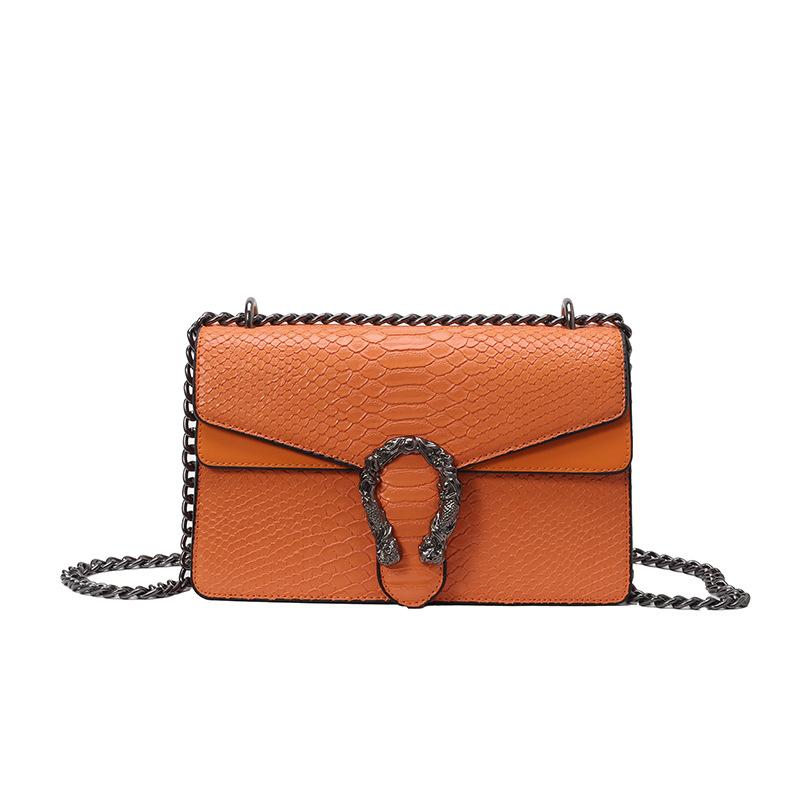 New Fashionable High-end Snake Pattern Bacchus Bag Single Shoulder Crossbody Trendy Women's Bag