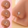 Elegant Rhinestone Geometric U-Shaped Non-Piercing Nose Clip for Women