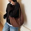 Niche Japanese simple dumpling bag trendy fashion pleated shoulder armpit bag 2025 new large-capacity messenger bag