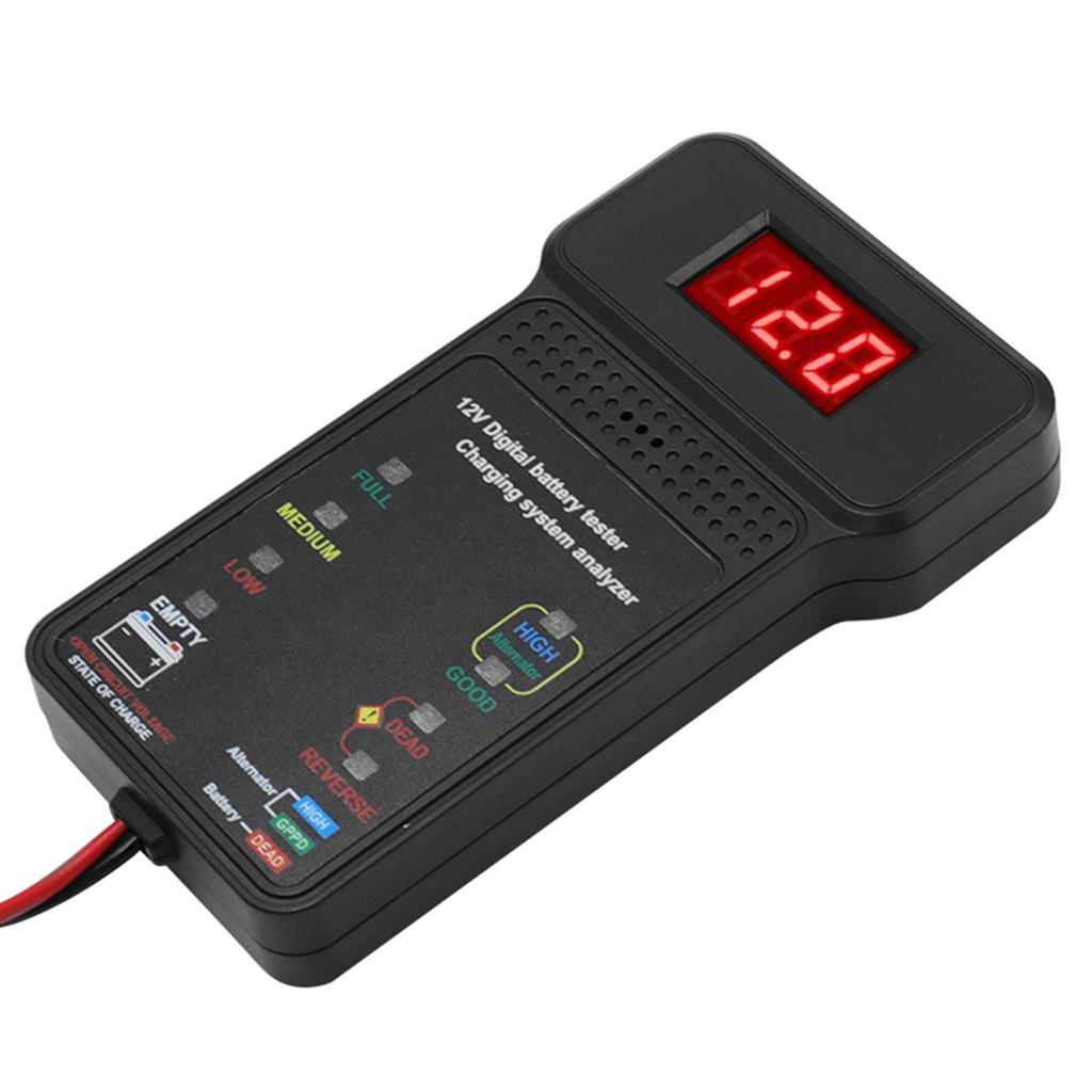 12V Car Battery Tester Measurement Tools Charging System Analyser Automotive Battery Load Analyzer for Car Portable