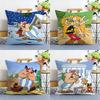 Cartoon A-Asterix And O-Obelix Pillow Case Sofa Living Room Bedroom Double-sided Printing Square Cushion Nap Time Cushion Cover