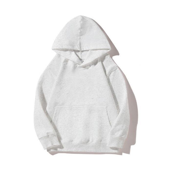 Kinder Kapuzenpullover Unifarben Rundhals - Sweatshirt aus gekämmter Baumwolle mit individuellem Logo