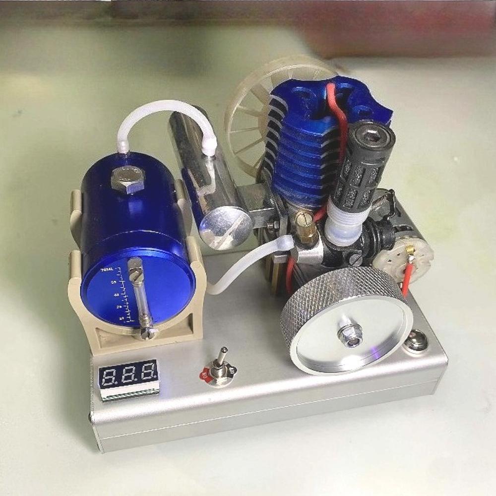 18 Level Methanol Engine Model Modification One Button Electric Start Digital Display Side Exhaust Methanol Engine Model
