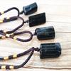 1pcs Natural Crystal Black Tourmaline Stone Pendant Necklace Wired Charm Stone Pendants Craft Decoration Gift