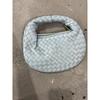 Vintage Soft Leather Tote Bag Shiny Woven Crossbody Printed Square Women