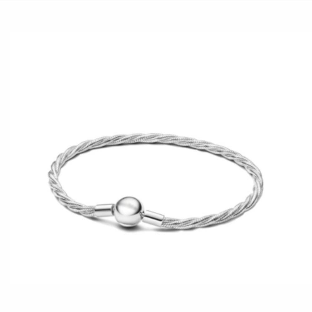 Silver Plated Brass Multi Layer Snake Bone Chain Bracelet Stylish Serpent Design Hand Jewelry 16cm