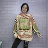 New Arrival Plus Size Rhinestone Sweater: High-End Hermes Print, Slimming Knit Top for Autumn/Winter 2025