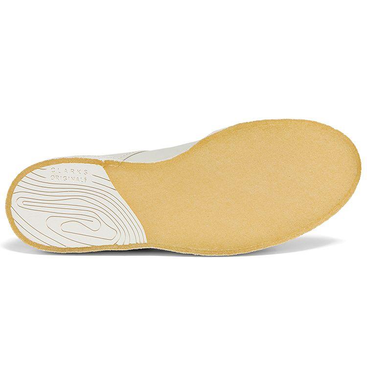 Clarks Originals Leather Low-Top Fashion Sneakers Men Sneakers Off-White 261619027
