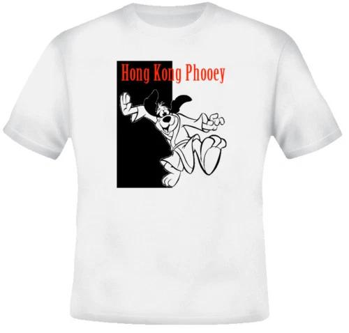 Hong Kong Phooey Cartoon Retro Martial Art White Tshirt S