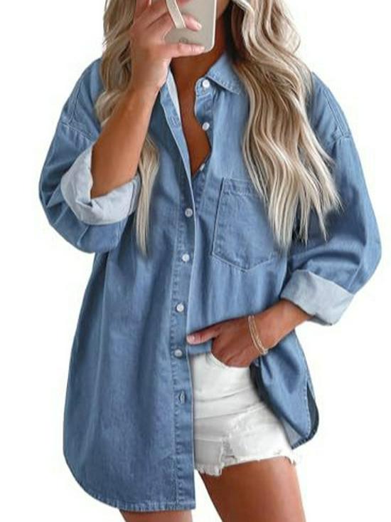 New European & American Spring/Autumn Women's Versatile Denim Jacket