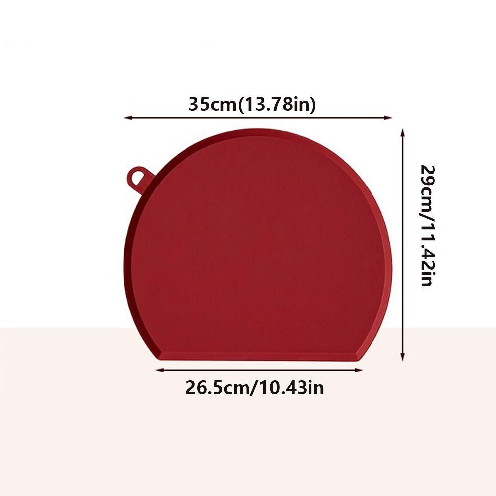 Mold-proof TPU Cutting Board Double Sided TPU Semi-Circular Cutting Board D-Shape Food Safe Kitchen Chopping Block Meat Chopping