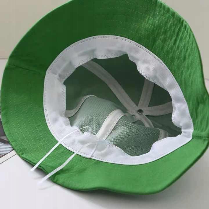 Kapelusz Bawełniany Bucket Hat Rybaczka Czapka Bawełniana Żaba Żabka