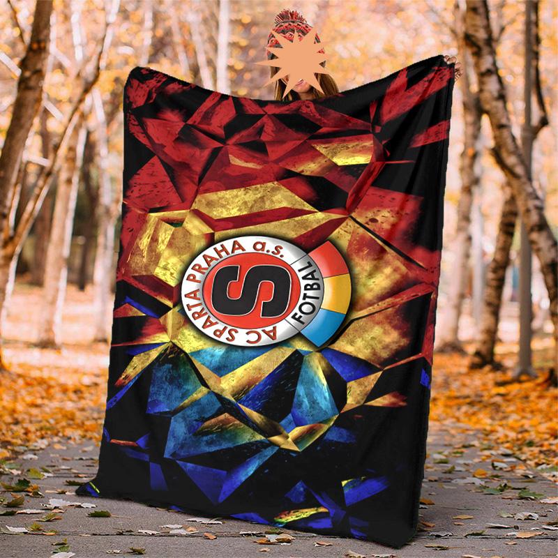 Ac Sparta Praha Flannel Blanket Soft Warm All-Season Throw, Design for Camping, Car Travel, Hiking Sofa, Bed, Office Perfect Gift for Parties