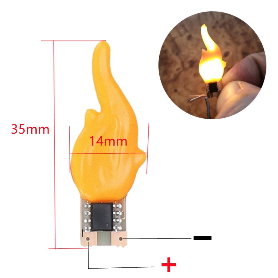 LED Flame Filament Frosted Clear Glass Night Light USB Blow Control Flashing Candle Light for Car Home Room Laptop PC Decoration