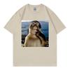Monkey Thinking Funny Meme T Shirt Unisex Unisex Clothing Casual 100Cotton Summer TShirt High Quality Fashion Oversized TShirts