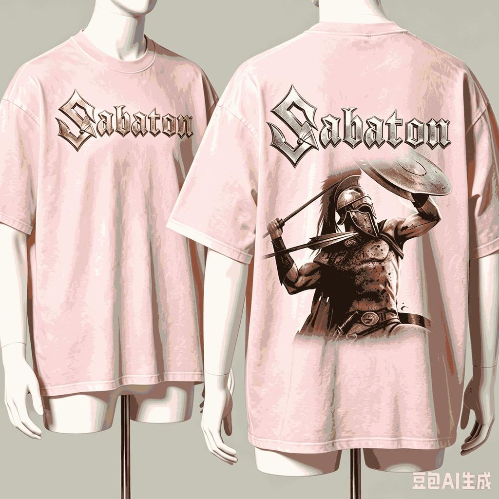 Sabaton Maglietta Regalo per Fan Unisex Unisex Harajuku Oversize Unisex Manica Corta Streetwear Alta Qualità Coppie Moda Classica