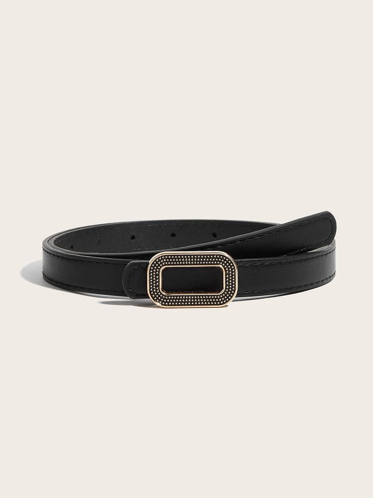 Womens Fashion Belt With Alloy Buckle For Casual Office Wear