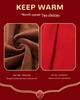 2025 A/W Fine Wool Round Neck Knit Cardigan with Pockets, Fleece-Lined 'Fu' Design, Warm Outerwear