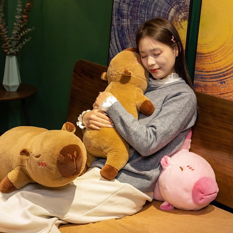Cartoon Adorable Capybara Plush Toy Cuddly Bedtime Companion Girls Gift Birthday