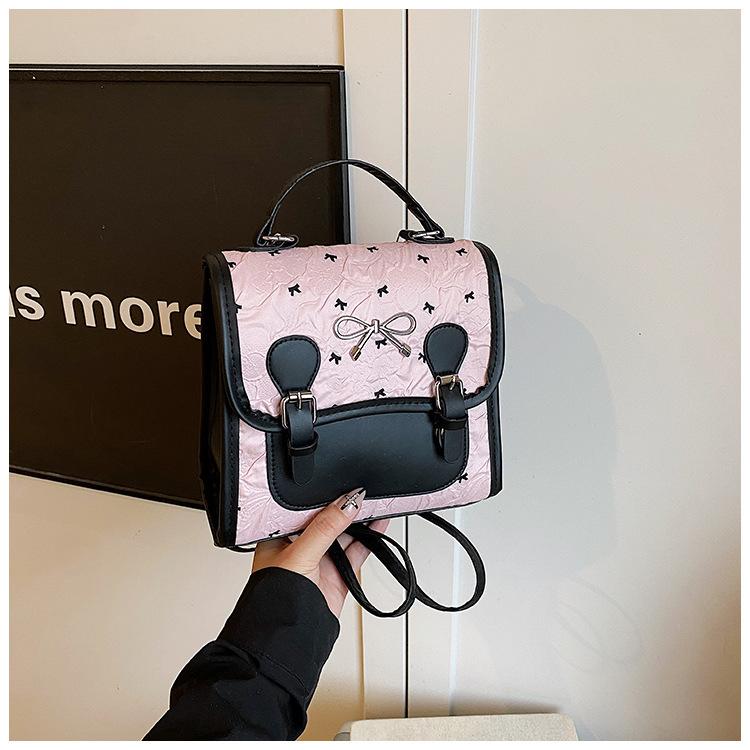 2025 New Backpack Women's Fashion Casual Portable Student Schoolbag Trend British Style Travel Backpack