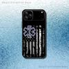 EMT EMS Ambulance Phone Case For iPhone 17,16,15,14,13,12,11,Pro Max,XSX,,XR,SE,Mini,8,7,Soft Silicone Black Cover