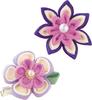 Panami Tsumami Zaiku Tsumamikko Flower Kit, Brooch, Purple, LH-379