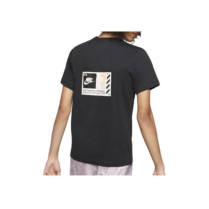 Nike American Vintage World Map Print Short Sleeve T-Shirt Men Tops Black CT6541-010