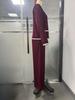 Chic Red Slimming Women's Suit: French-Korean Style