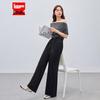IEF 2026 Summer High-Waist Wide-Leg Suit Pants